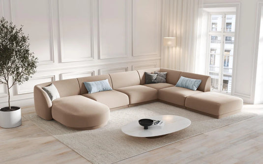 Miley panoramic sofa right 6 seats